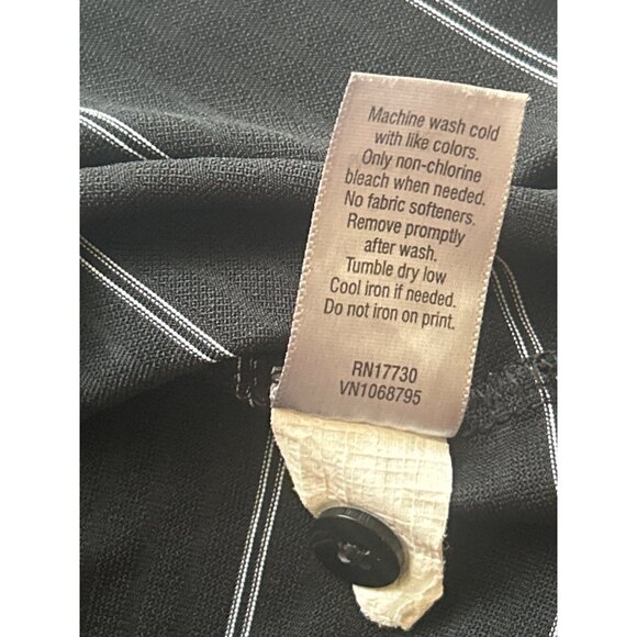 Champion Golf Duo-Dry Black Striped Short Sleeve Polo Shirt, Size XL - Picture 5 of 9